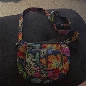 Floral Quilted Crossbody Bag